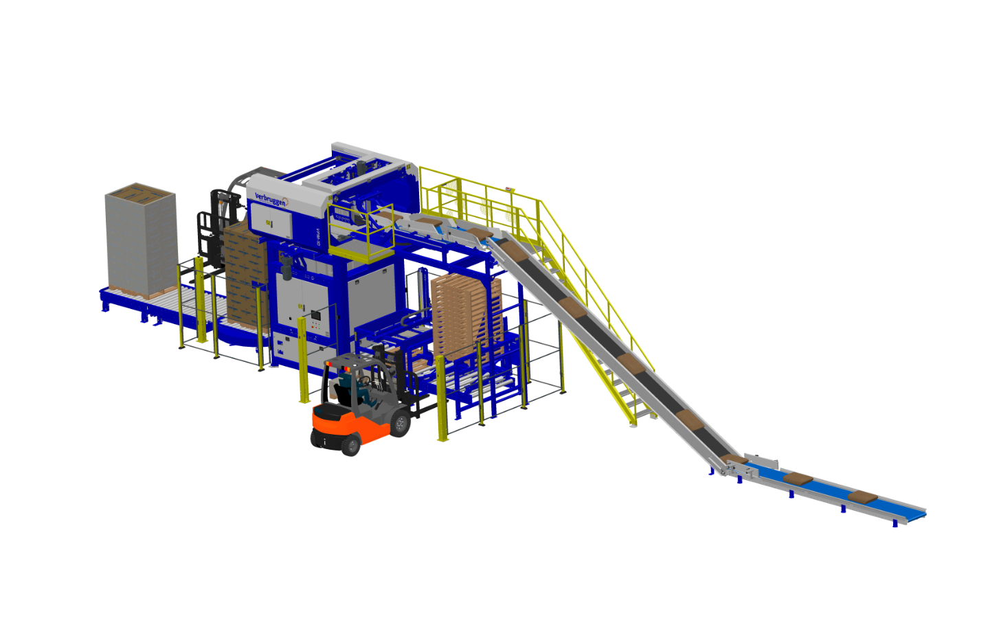 VPM-10 Palletizer Machine for Bag palletizing by Verbruggen Palletizing Solutions