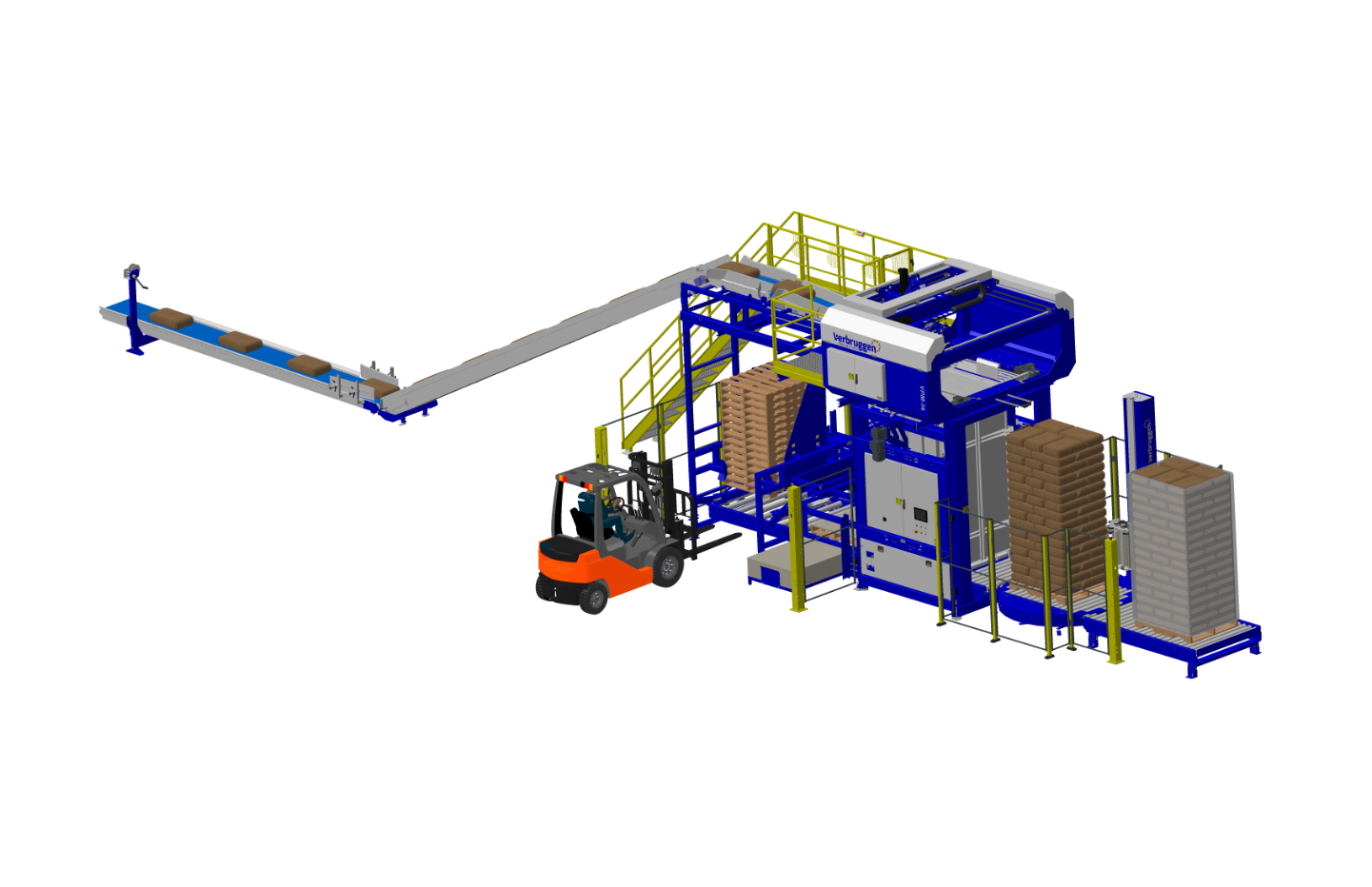 VPM-14 Palletiseermachine voor het palletiseren van zakken door Verbruggen Palletizing Solutions