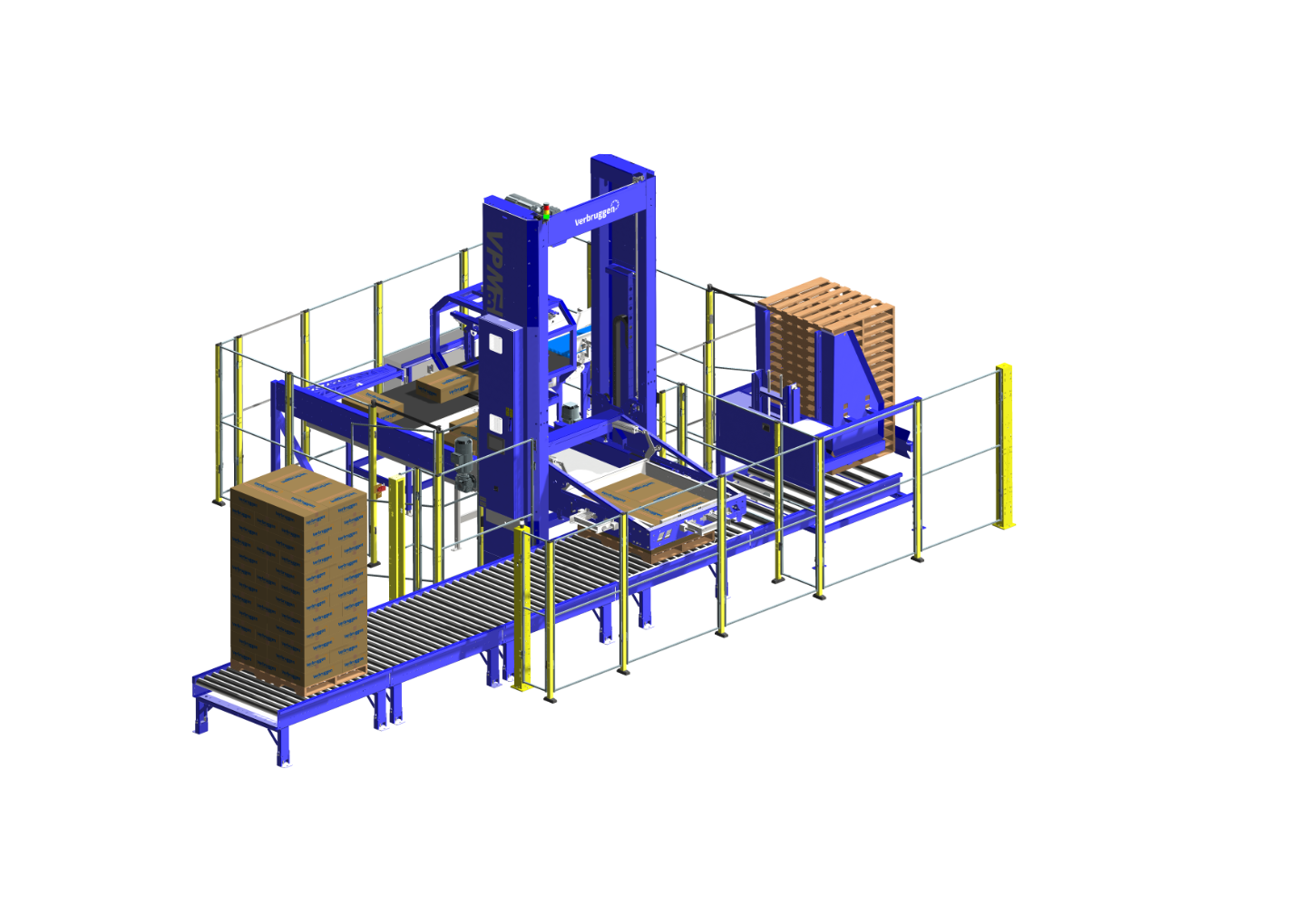 3D Image 2: VMP-BL boxes and cartons Palletizer Machine by Verbruggen Palletizing Solutions
