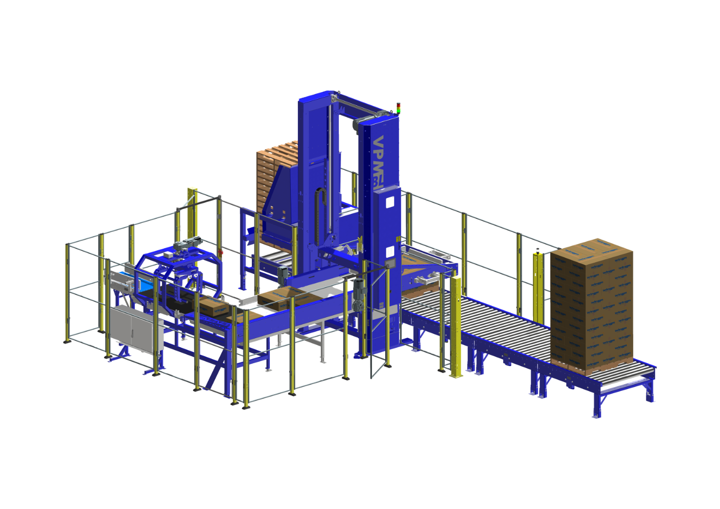 3D Image 3: VMP-BL boxes and cartons Palletizer Machine by Verbruggen Palletizing Solutions