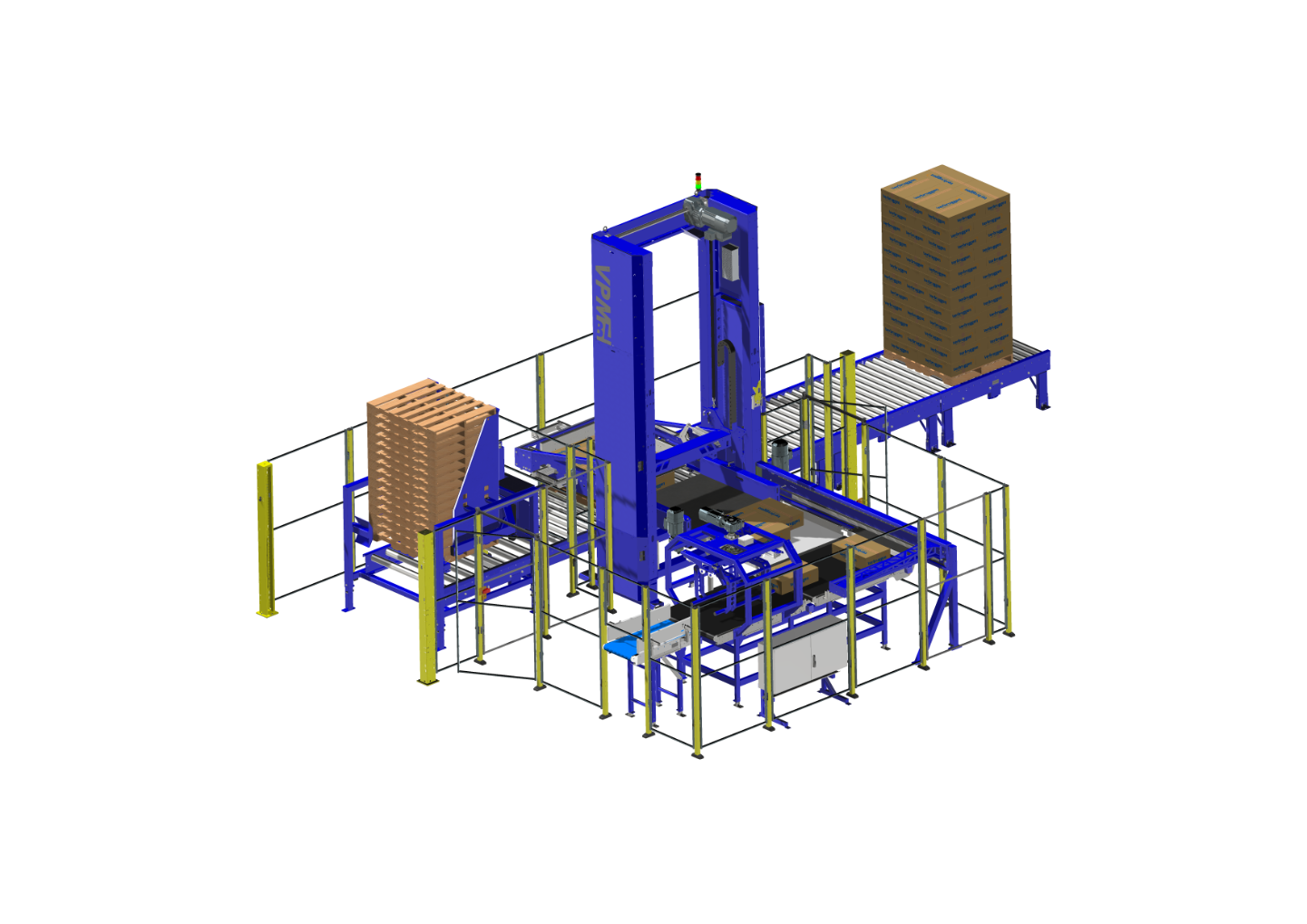 3D Image 4: VMP-BL boxes and cartons Palletizer Machine by Verbruggen Palletizing Solutions