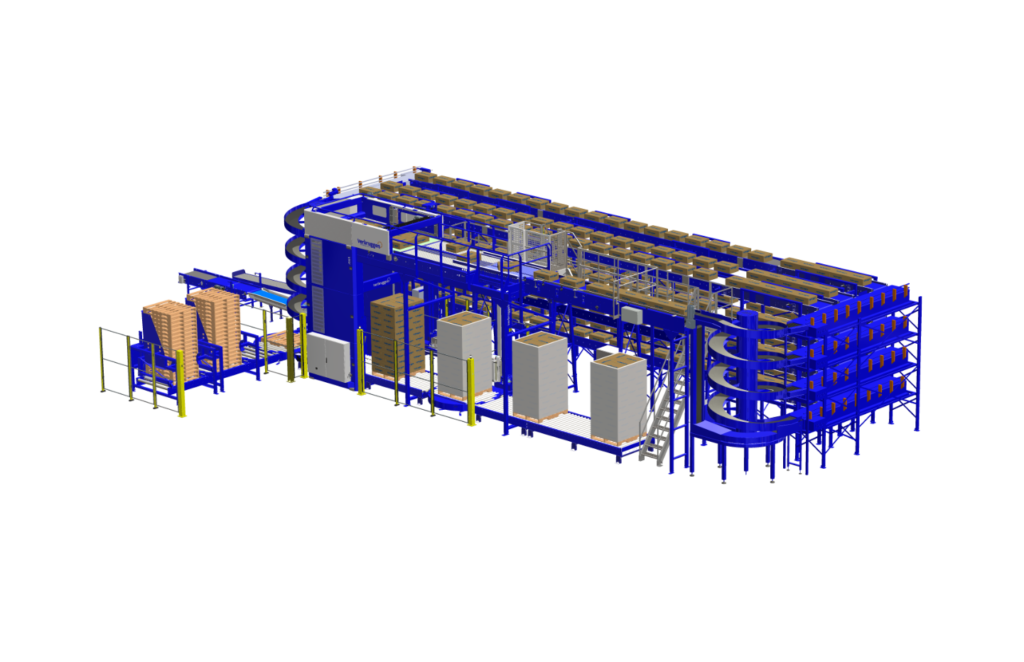 Palletiseermachine voor het palletiseren van dozen door Verbruggen Palletizing Solutions