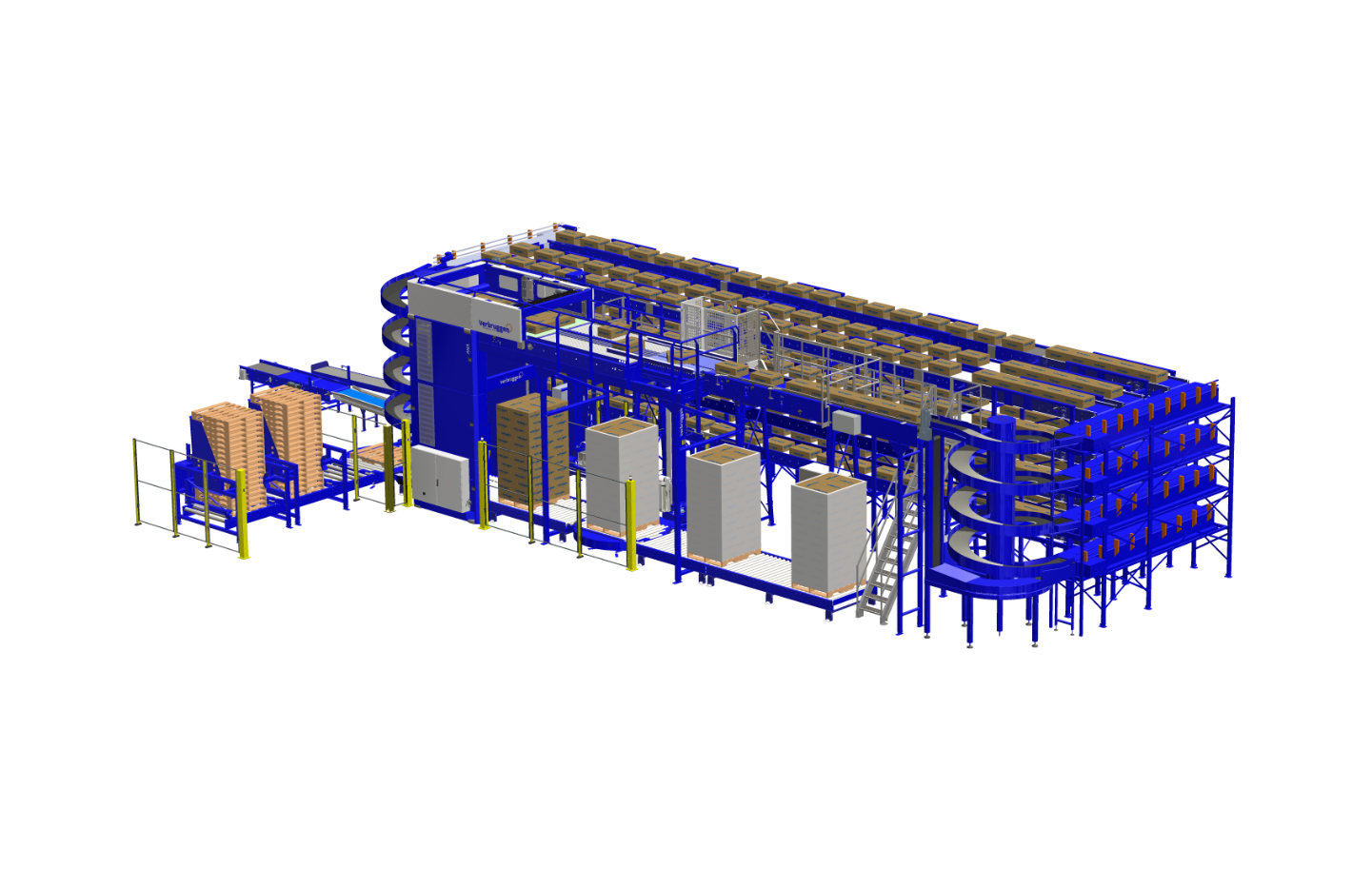 VPM-VHV Automatische dozenpalletizer voor het stapelen van dozen en kartonnen dozen door Verbruggen Palletizing Solutions