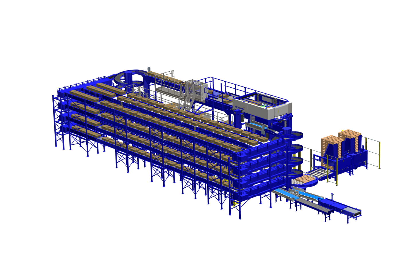 3D Image 3: VMP-VHV boxes and cartons Palletizer Machine by Verbruggen Palletizing Solutions