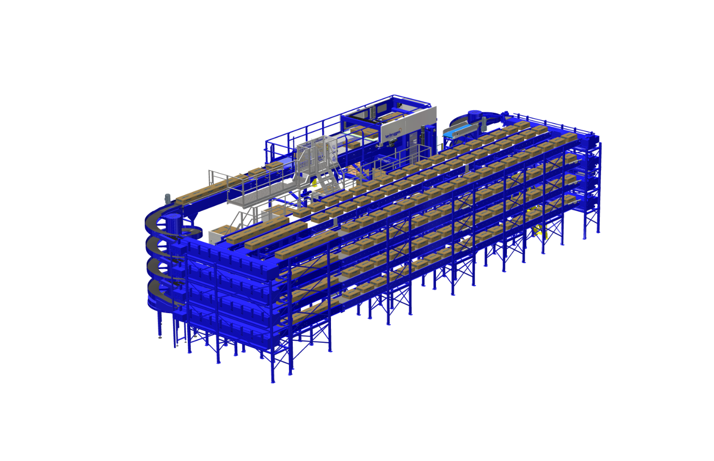 3D Afbeelding 4: VMP-VHV Palletiseermachine voor dozen en kartons van Verbruggen Palletizing Solutions
