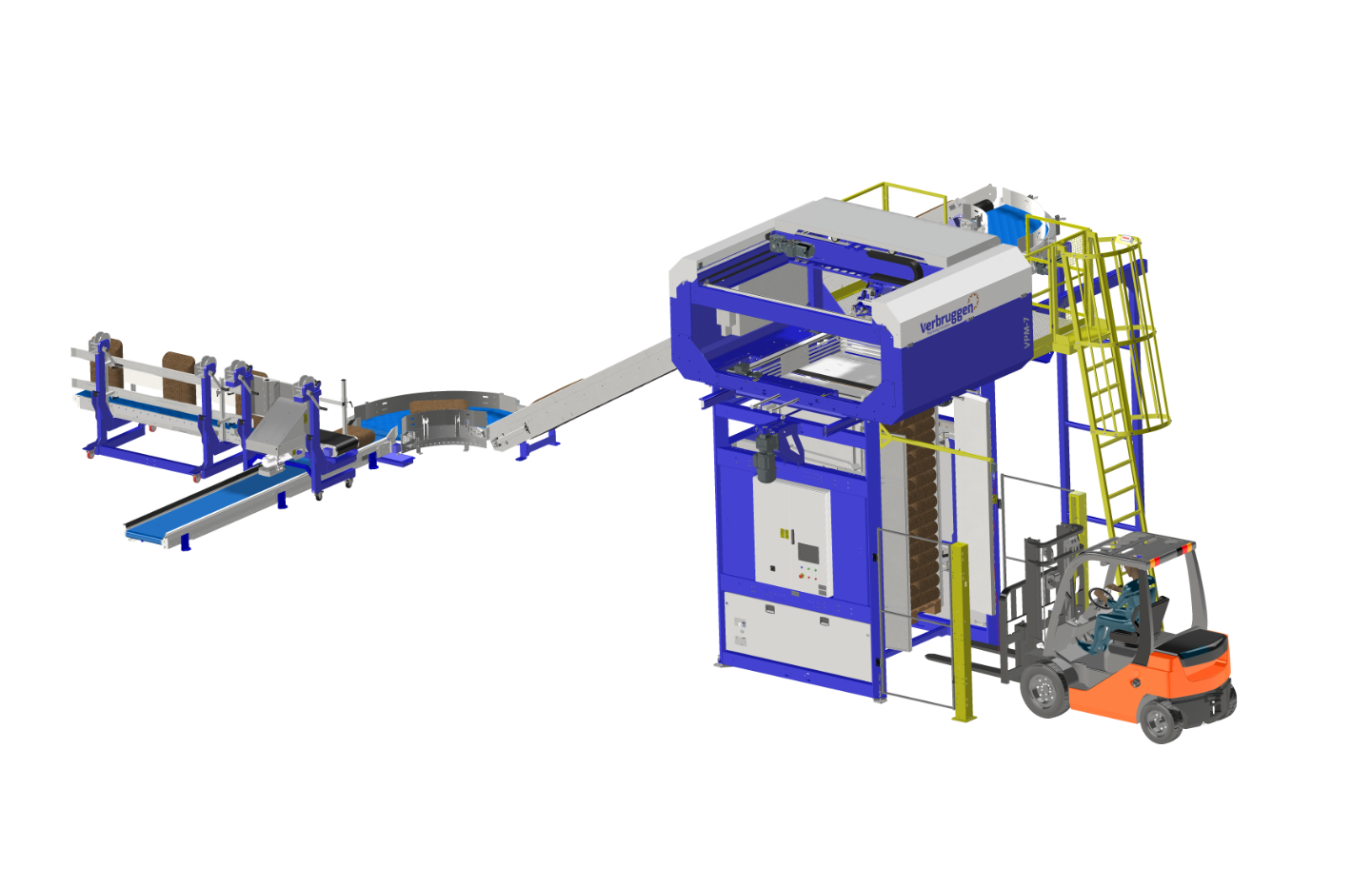 3D Afbeelding 2: VMP-7 Palletiseermachine voor zakken van Verbruggen Palletizing Solutions